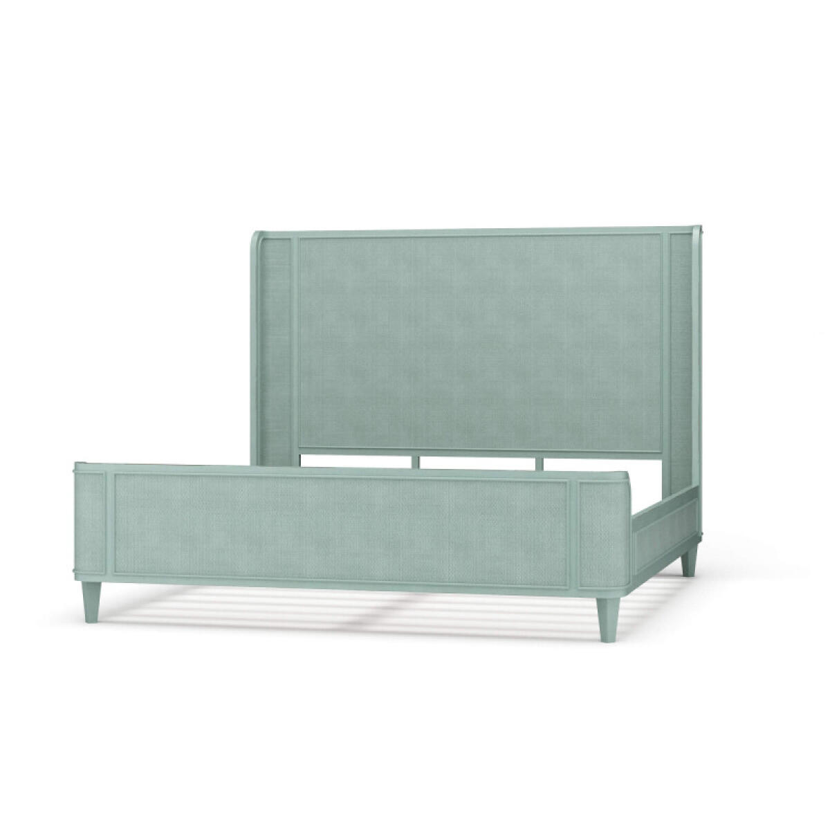 f34fb991432c7a772fdce3c924de38dd Lexington Bed W/ Rattan - Image 1