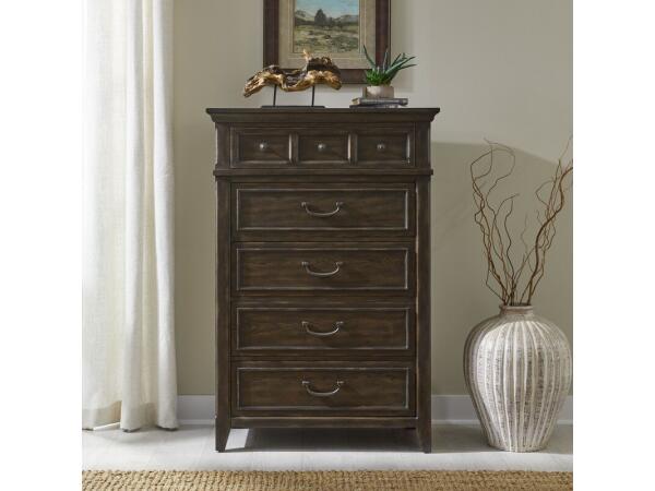 Paradise Valley 5 Drawer Chest Chests Brown