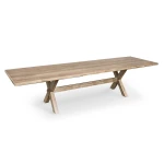 Crossbuck Dining Table with Extendable Leaves