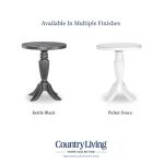 Vintage Market AT Round End Table Picket Fence CLH4012-700 - Image 6