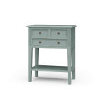 Eton 3 Drawer Side Table Chairside Tables Blue 14