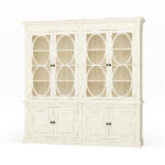 Fiona 2 Piece Display Cabinet W/ Glass Shelves