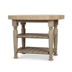 Farmhouse Butcher Block Kitchen Island - Image 4