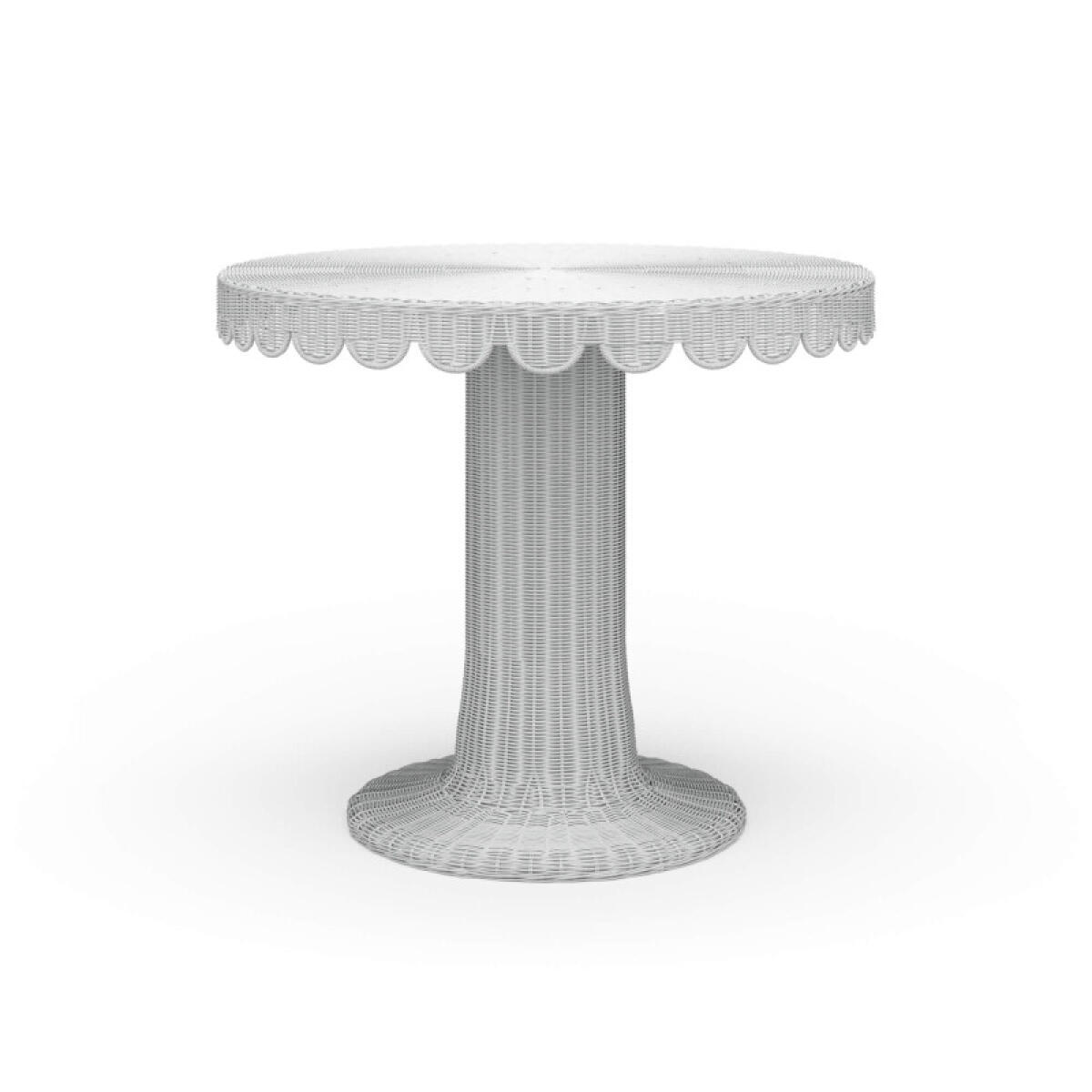 f4057e07956a7eca43f7bdd82af01c24 Scalloped Round Bistro Table - Image 1