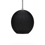 Ball Rattan Pendant Lighting Black 19