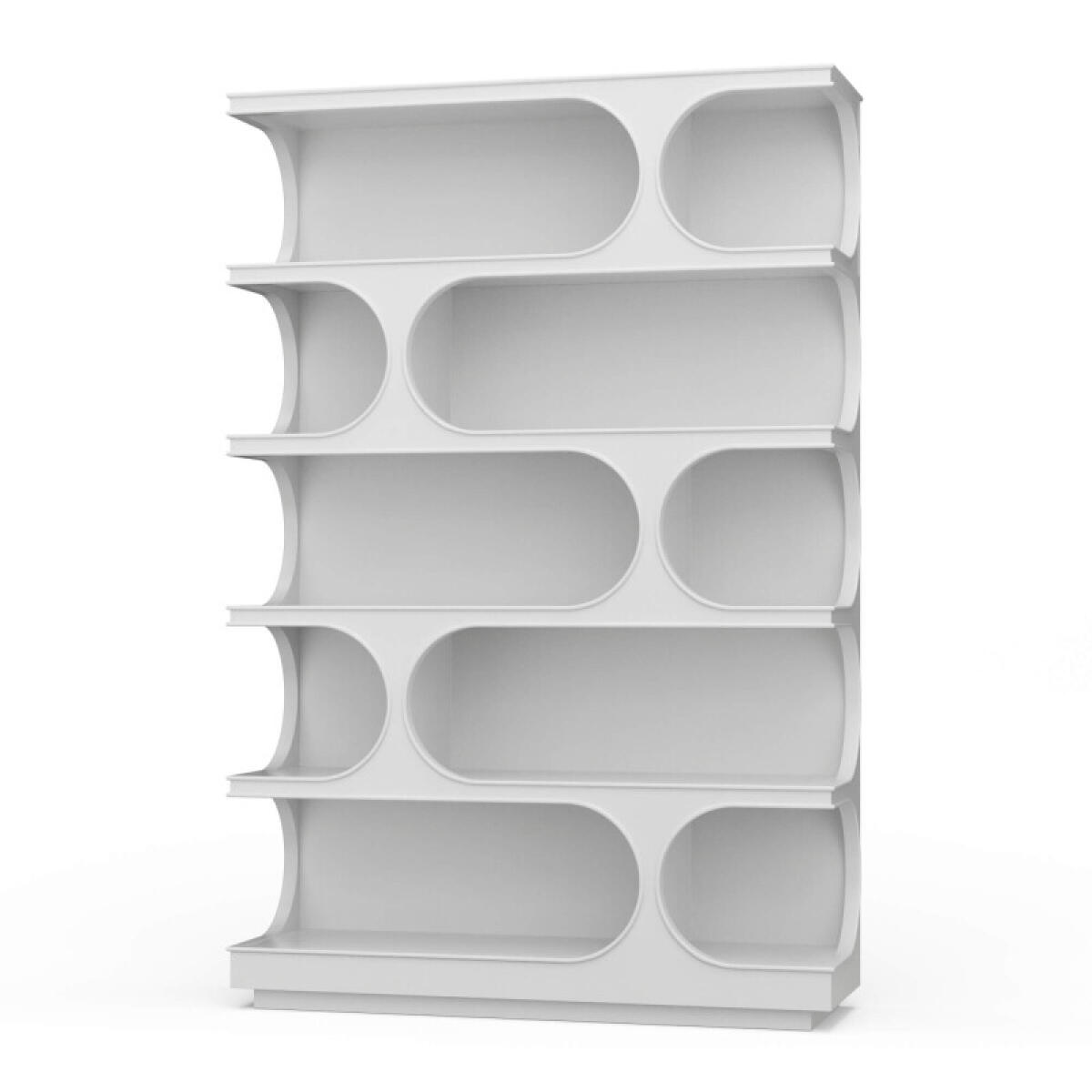 f457e3405ee8201a329e3393c9afb69a Vannes Crescent Bookcase - Image 1
