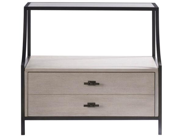 Midtown Stone Top Night Table Nightstands Brown 9