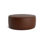 Rhonda Round Leather Ottoman Ottomans & Poufs Bassett Furniture 7