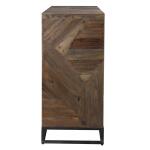 Evros 2 Door Cabinet Dining Storage Brown 21