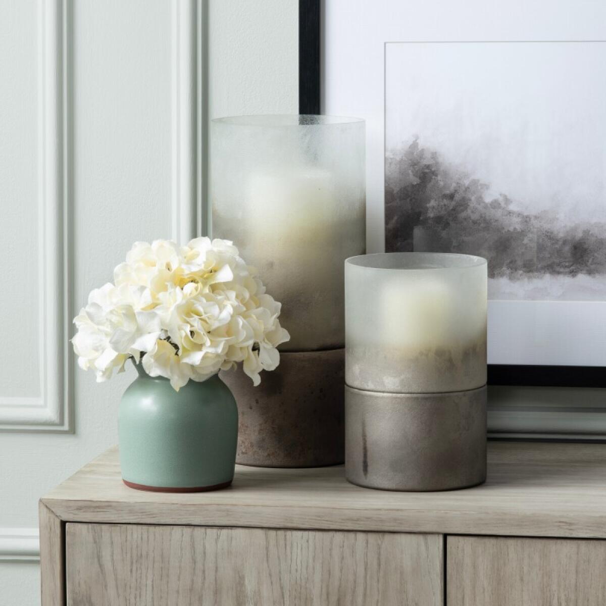 f4f8fb9e51a1945dc81b58ba7e990eb1 Ellery Large Metallic smoke hurricane Globes - Image 1