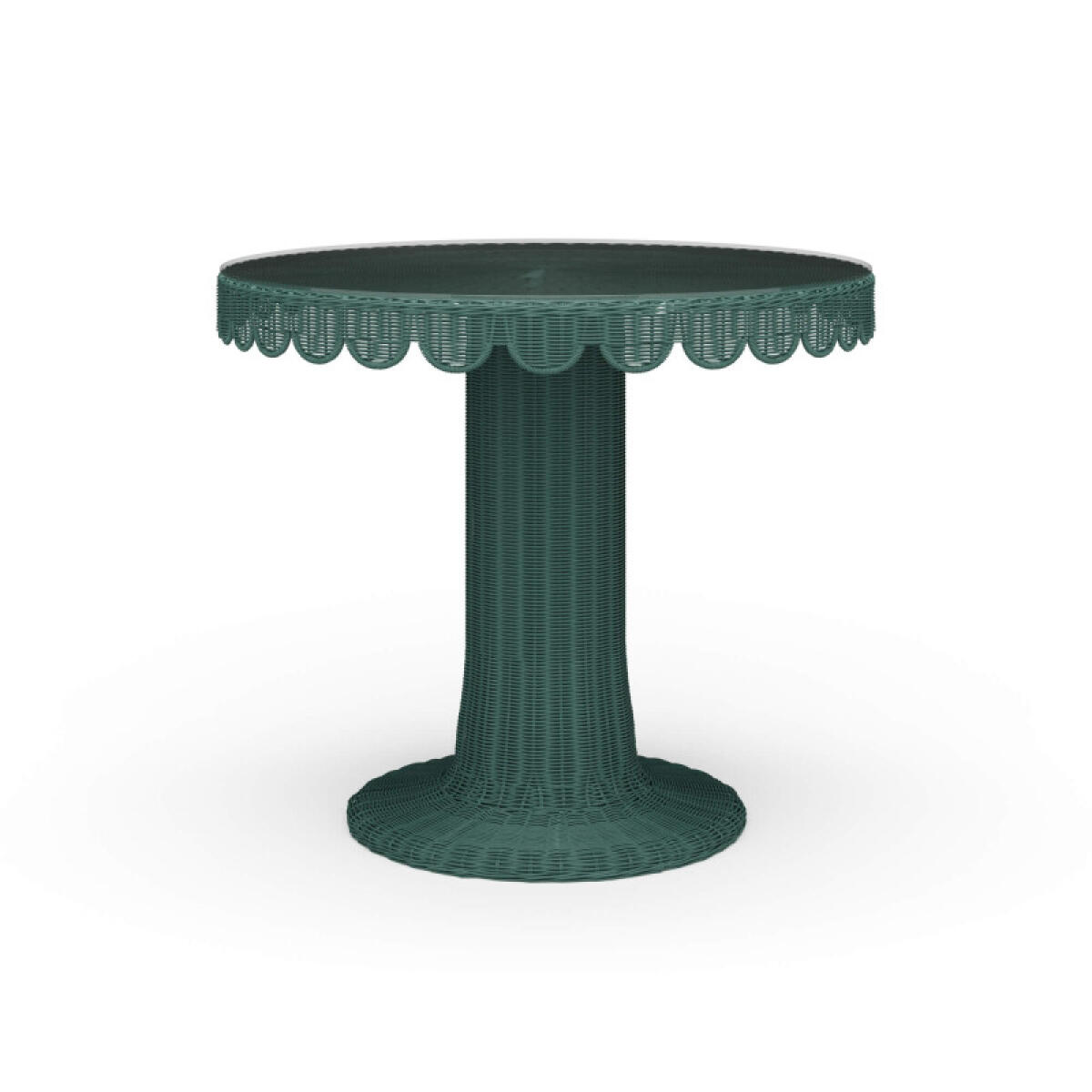 f5287c5c06d75653aea23b538ce05a4d Scalloped Round Bistro Table W/ Tempered Glass - Image 1