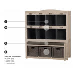 Hancock Storage Cabinet W/ Trundle Bench - Image 3
