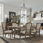 Americana Farmhouse Optional 7 Piece Leg Table Set