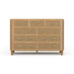 Lexington 9 Drawer Dresser W/ Rattan - Image 6
