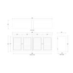 Oxford Shutter 4 Door Sideboard - Image 2