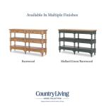 Vintage Market AT Turned Leg Console Storage Table 4 Drw Barnwood Oak And Mallard Green CLH4018-706 - Image 9