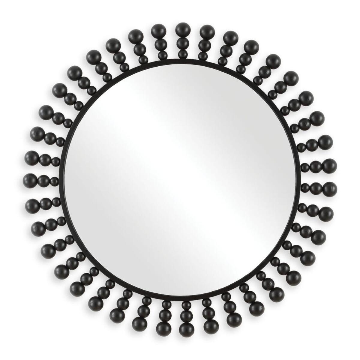Aziel Round Mirror Mirrors Black 2 Aziel Round Mirror Mirrors Black 2