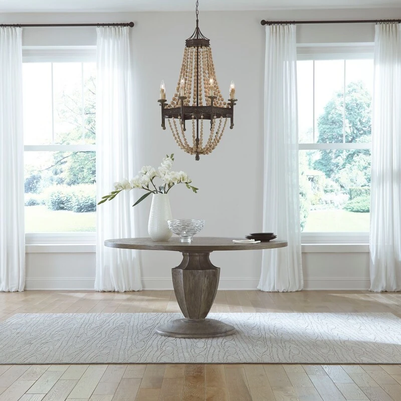 f65e93043f9db79d972da18064c89a0d Westfield Pedestal Table Set - Image 1