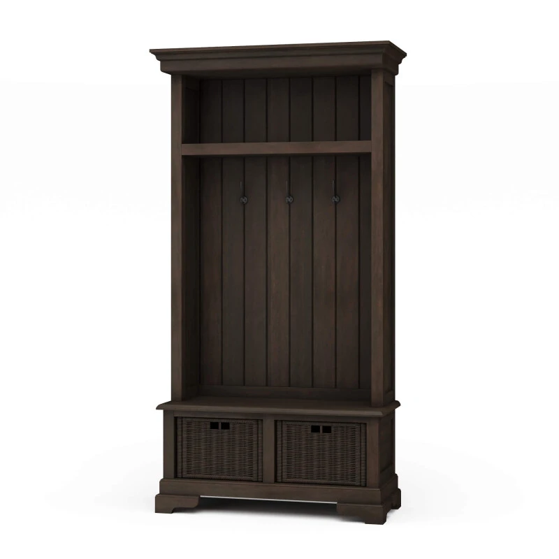 f682ef4f17981265381714f9bd0456a8 Homestead Hallstand W/ Rattan Baskets - Image 1