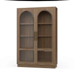 Vannes 2 Door Display Cabinet W/ Glass Shelves