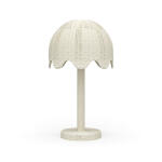Scalloped Rattan Table Lamp
