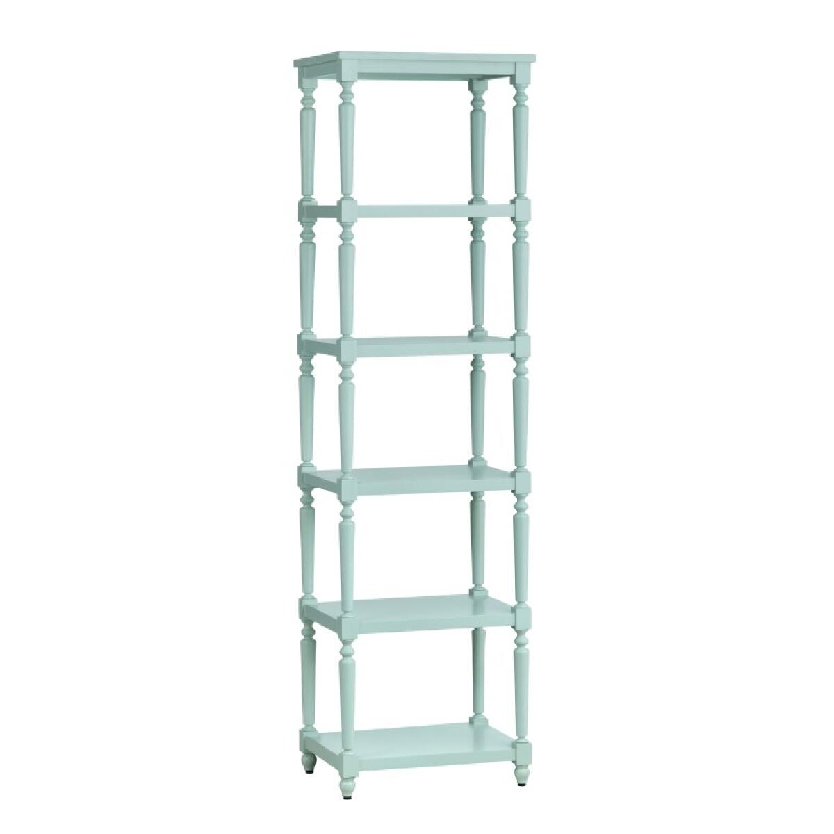 f6c5451a4c7c2461460b07a30e048e9f Evermore 5 Shelf Turquoise Etagere - Image 1