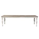 Magnolia Manor Rectangular Leg Table Dining Tables Antique White & Weathered Bark 19