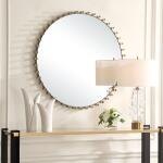 Avelyne Round Mirror Mirrors Gold 12