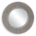 Portside Round Mirror, Gray