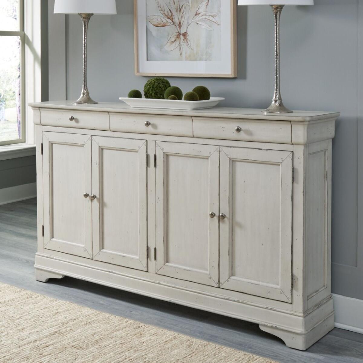 Morrow Bay Hall Buffet – White Dining Storage Brown 2 Morrow Bay Hall Buffet – White Dining Storage Brown 2