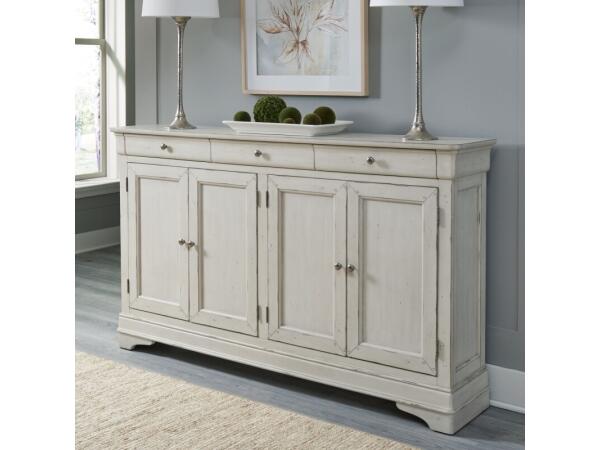 Morrow Bay Hall Buffet – White Dining Storage Brown 2
