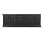 French Hens Media Console Entertainment Stands Batavia Black 12