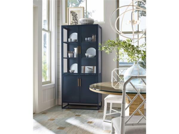 Getaway Coastal Living Home Collection Santorini Tall Metal Kitchen Cabinet Accent Furniture Accent Furniture