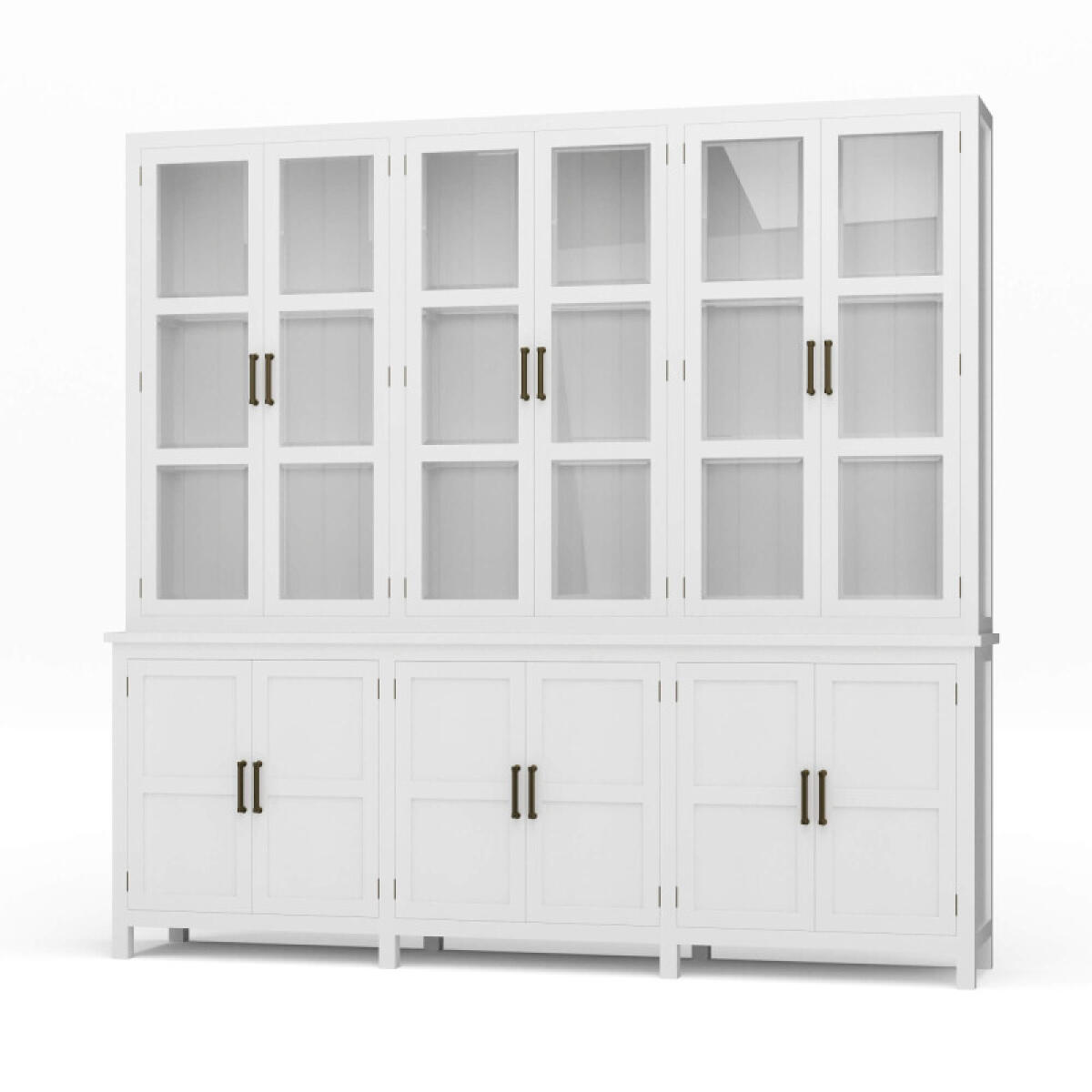 f73019a5fedf74476fac7b20a28e83a3 Madrone 12 Door Display Cabinet W/ Glass Shelves - Image 1