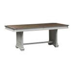 Abbey Park Trestle Table Base Dining Table Bases Antique White & Weathered Brown 10