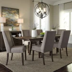 Double Bridge Opt 7 Piece Trestle Table Set