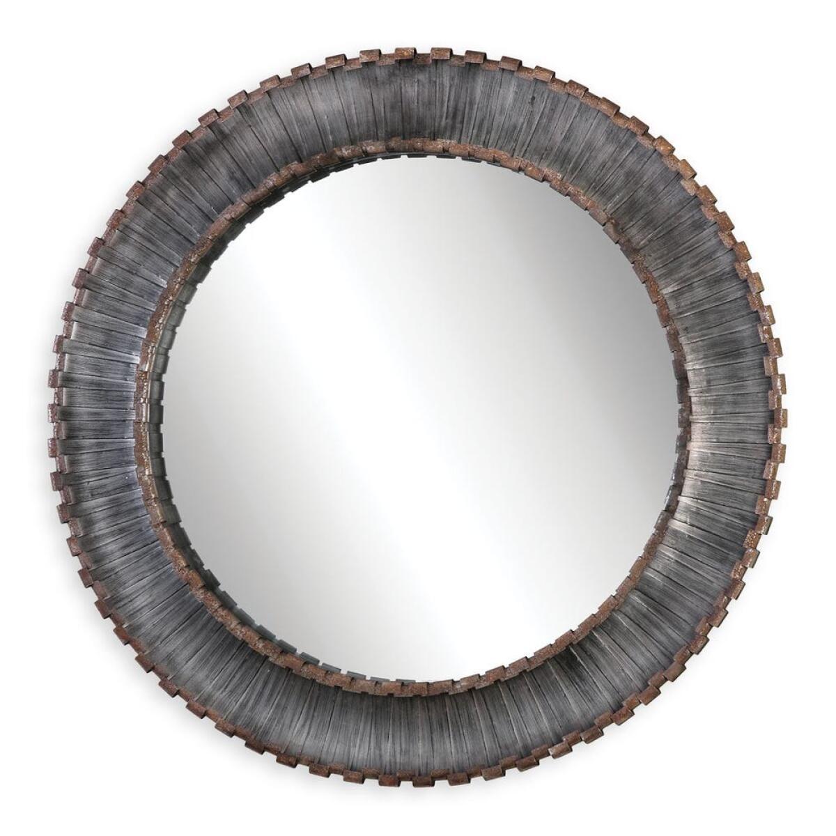 Tanaina Round Mirror Mirrors Gray 2 Tanaina Round Mirror Mirrors Gray 2