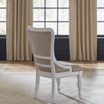 Magnolia Manor Uph Wing Back Side Chair (RTA) Chairs & Benches Antique White & Weathered Bark 18