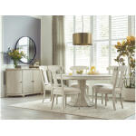 Cambric Civette Round Dining Table Package - Crème