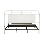 Vintage Series King Metal Bed - Antique White - Image 5