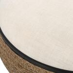 Island Ottoman, Large Round Ottomans & Poufs Cream 16
