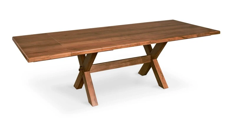 f86238c359bfd5d59589c14bb21469d4 Crossbuck Dining Table with Extendable Leaves - Image 1