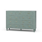 Lexington 9 Drawer Dresser W/ Rattan