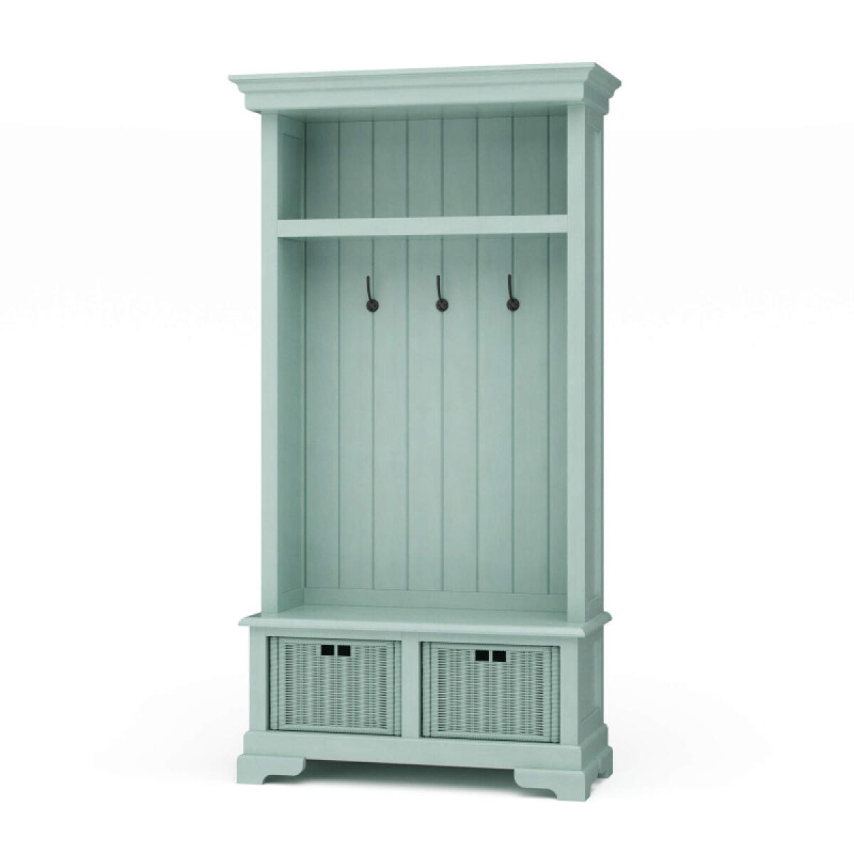 f8ba945ea82752a934b306b0cadbcb6e Homestead Hallstand W/ Rattan Baskets - Image 1