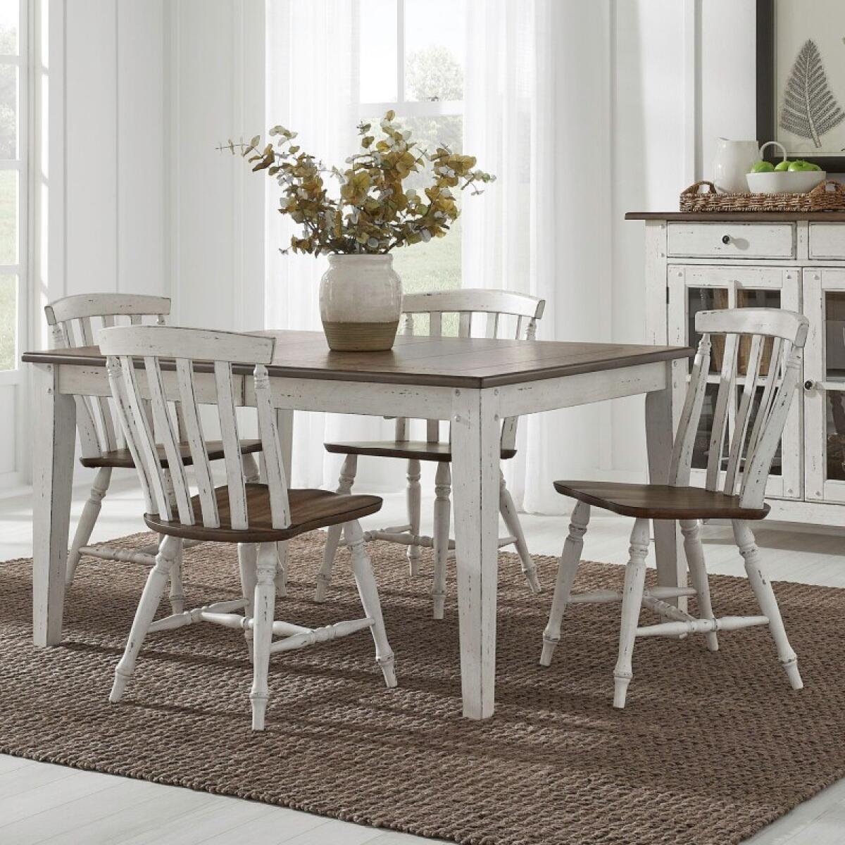 f913f77e9cb12df7f98d7888e93df125 Al Fresco 5 Piece Rectangular Table Set - Image 1