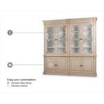 Fiona 2 Piece Display Cabinet W/ Glass Shelves - Image 2