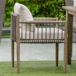 Borneo Outdoor Dining Chair, Oyster - Image 16