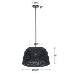 Persephone, 1 Lt Pendant Lighting Black 23
