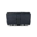 Burlington Leather Power Reclining Loveseat with Center Console Recliners Bassett Furniture 13