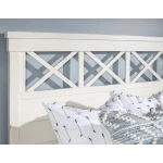 TY4421 XXX's and OOO's BR Complete Panel Bed W Storage Footboard King 6/6 - Image 6